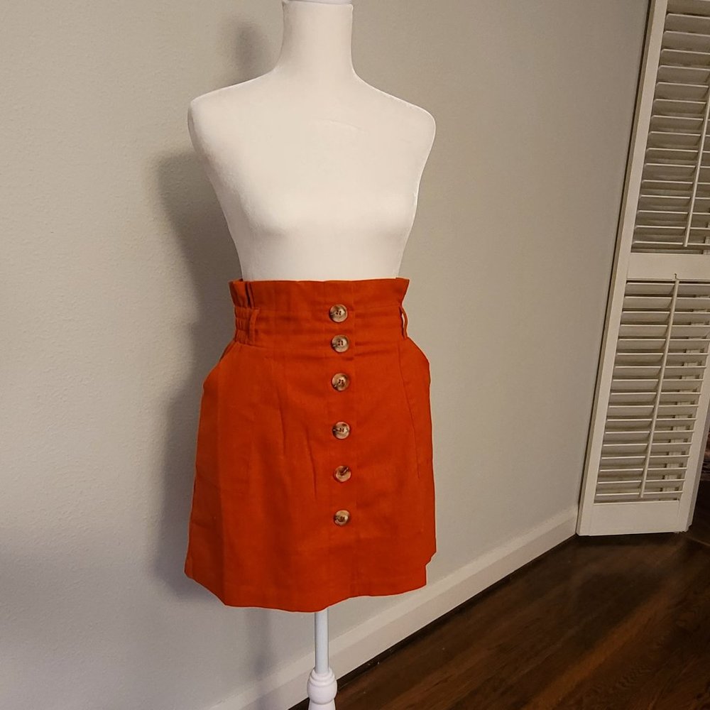Cayenne Red-Orange Skirt - Picture 2 of 4